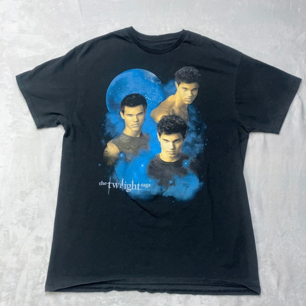 Vintage Twilight Saga New Moon Team Jacob T-Shirt Movie Promo Tee Womens L